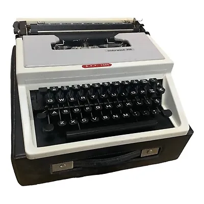 Underwood 310 Gray Typewriter + New Ribbon • £76.94