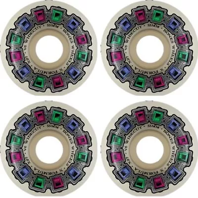 Bones Wheels  XF X97 V6 Wide-Cut Skateboard Wheels - 55mm 97a (Set Of 4) • $40.99