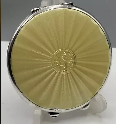 £279.99 • Buy Worlds War 1 Art Deco Solid Silver & Guilloche Enamel Compact Joseph Gloster