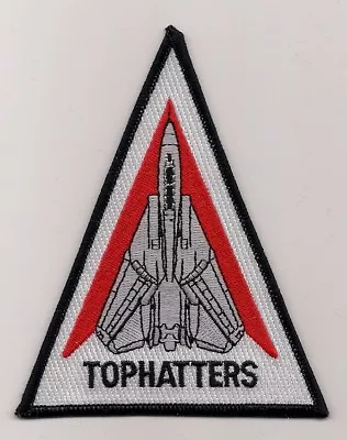 USN VF-14 TOPHATTERS F-14 Triangle Aircraft # 2 Patch F-14 TOMCAT FIGHTER SQN • $5.99