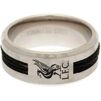 £20.74 • Buy Liverpool FC Black Inlay Ring Medium (football Club Souvenirs Memorabilia)