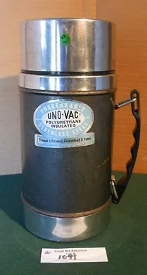 Uno-vac Wide Mouth Thermos Polyurethane Stainless Steel Unbreakable Vtg • $26.60