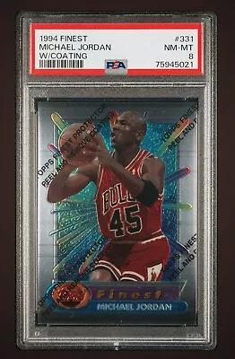 1994-95 Topps Finest W/Coating - #331 Michael Jordan PSA NM-MT Chicago Bulls • $27