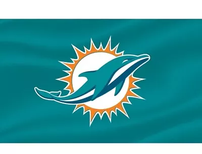 Miami Dolphins NFL Football Flag Double Sided Printing 3x5 Feet W/ Grommets  • $16.99