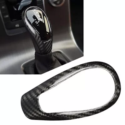 Carbon Fiber Gear Shift Knob Cover Sticker Trim For Volvo S60 V60 XC60 V40 Black • $28.92