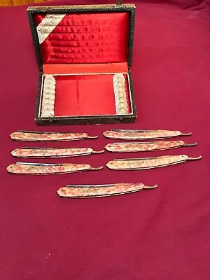 Vintage 7 Day Solingen Straight Razor Set • $450