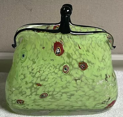 Vintage Millefiori Art Glass Pocketbook--purse--hand Blown--murano Style • $66