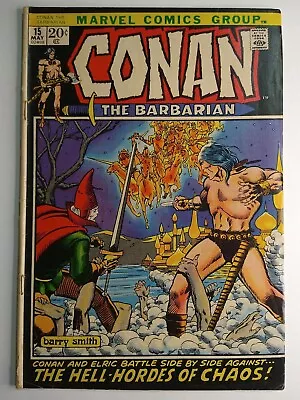 Marvel Comics Conan The Barbarian #15 1st Appearance Kulan Gath 2nd Elric VF+ • $35.99