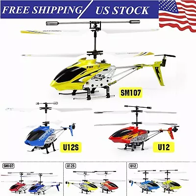 S107/U12/U12S Mini RC Helicopter Phantom 2.4Ghz Remote Control Helicopter Toy US • $31.98