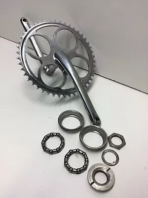 Vintage 1961 Schwinn Bicycle Crankset & Sprocket 26” Bike Chrome • $49.98