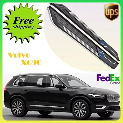 Fits Volvo XC90 2015-2024 2PCS Fixed Running Board Side Step Pedal Nerf Bar • $393.19