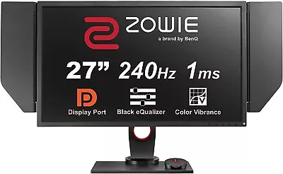 BenQ ZOWIE XL2740 27 Inch 240 Hz E-Sports Monitor With Black EQualizer Height A • $1473.08