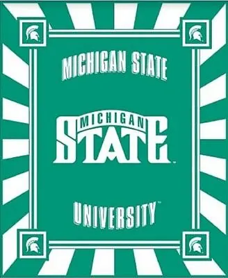 Michigan State University Spartans College MSU Fleece Fabric Panel A506.54 • $13.97
