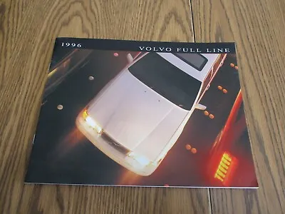 1996 Volvo Full Line Sales Pamphlet Dealership Brochure  850  960 Sedan Wagon • $5.99