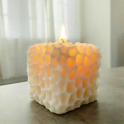 £11.99 • Buy 3D Silicone Candle Making Moulds DIY Honeycomb Soap Wax Plaster Candles Molds UK