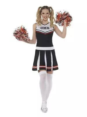 £21.49 • Buy Ladies Cheerleader & Pompoms Highschool Festival Hen Fancy Dress Party Costume