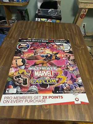 Ultimate Marvel VS Capcom 3 Promotional Display Poster Xbox One Ps4 RARE Damaged • £48.65