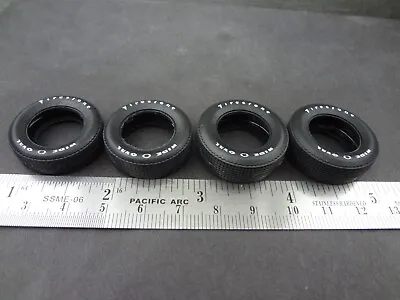 1:25 Scale Pad Printed Firestone Wide Oval Tires 2X Front + 2X Rear *Read 4 Size • $12.99