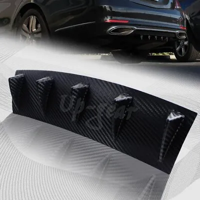 1 X Carbon Style Rear Lower Bumper Diffuser Fin Spoiler Lip Wing Splitter 23 X6  • $17.50