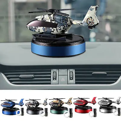 Solar Car Air Freshener Solar Energy Rotating Helicopter Aroma Diffuser For Car  • $21.11