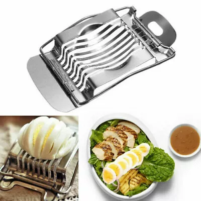 £1.99 • Buy Egg Slicer Stainless Steel Eggs Hard Boiled Metal Cutter Section Chopper