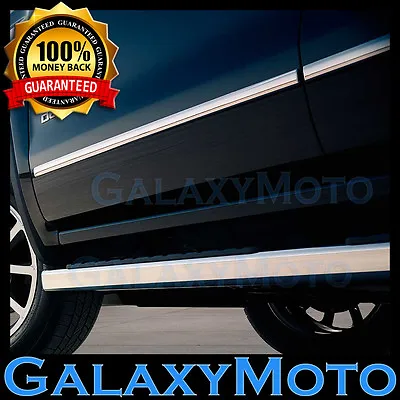 15-16 Ford F150 Crew Cab 4 Door Front+Rear Chrome Trim Body Side Molding 4pcs • $99.88