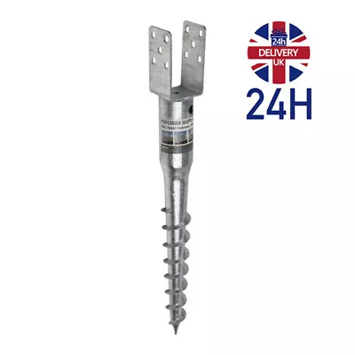 £23.95 • Buy SS8® Fence Ground Spike Screw Brackets Post Support Base Metal Anchor