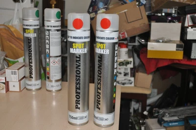 £14.99 • Buy 3 X   LINE MARKER RED PROFESSIONAL BUILDERS SPRAY TEMPORARY  750ML