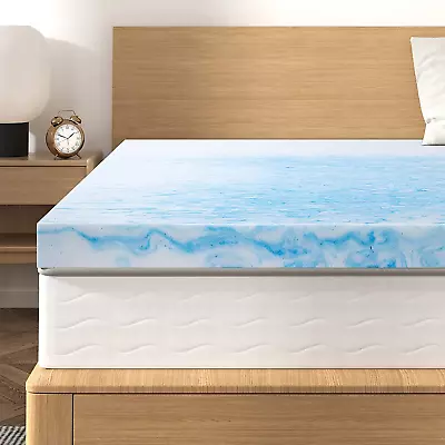 4 Inch Memory Foam Mattress Topper Full Size Gel Infused Swirl Memory Foam Bed  • $113.99