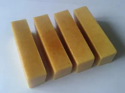 SALE - NEEM & TURMERIC SOAP Made With Shea Butter Soap Base - Natural Colourings • £5.50