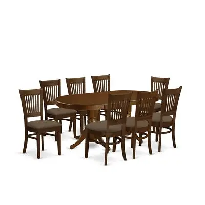 VANC9-ESP-C 9 Pc Dining Room Set For 8 Dining Table With Leaf And 8 Dining... • $1075.78