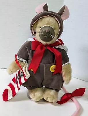 MUFFY Vanderbear MOUSE Bear With Christmas Stocking Plush 8   • $11.97