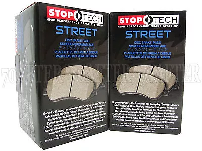 Stoptech Street Brake Pads (Front & Rear Set) For 07-13 Mazdaspeed 3 MS3 Turbo • $187.35