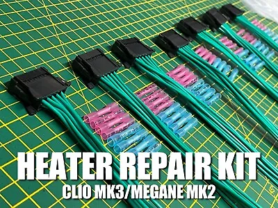 Renault Clio MK3 Megane MK2 Heater Resistor Loom Plug Repair Kit 8200729298 • £17.99