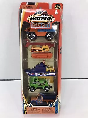 Matchbox Hero City #5 Disaster Crew 5 Pack Set Of Vehicles 2004 New • $11.99