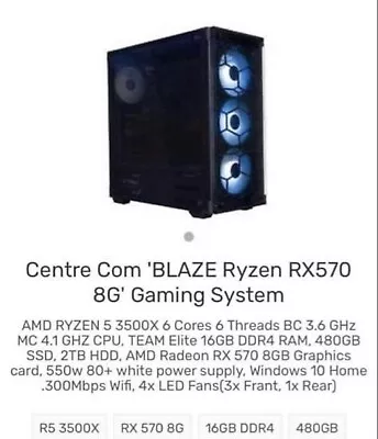 Blaze Ryzen Rx570 8g Gaming System • $650