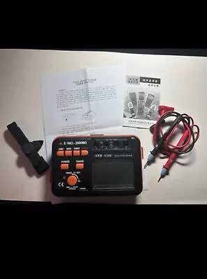 Victor VC60B+ Digital Insulation Resistance Tester Megohmmeter 1000V 0.1-2000MΩ • $75