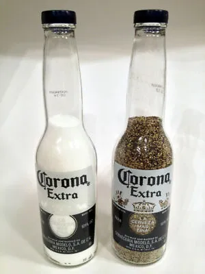 Corona Salt And Pepper Shakers [ Sold As A Pair And Empty ] BUY 1 And Get 1 FREE • $17.95