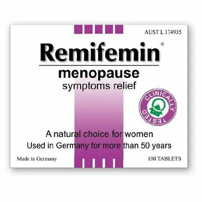 Remifemin Menopause Symptom Relief 100 Tablets- OzHealthExperts • $31.46