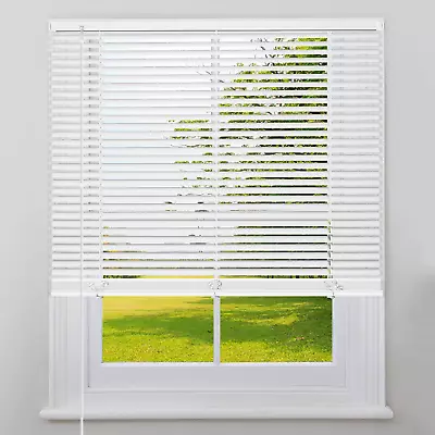 Cordless Mini Blinds Horizontal Venetian Blinds Vinyl Window Shades Light Filter • $29.99