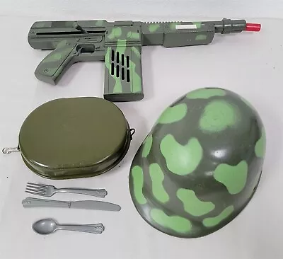 J-20 Vintage 1960's Army Kids Play Mattel Rifle Helmet And Messkit • $11.50