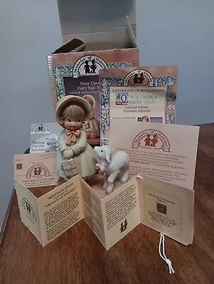 Enesco Edition Fairy Tale Series Mary Had A Little Lamb 1992 #4324 • $15