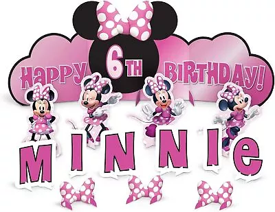 Minnie Mouse Disney Clubhouse Birthday Party Centerpiece Table Decorating Kit • $15.57