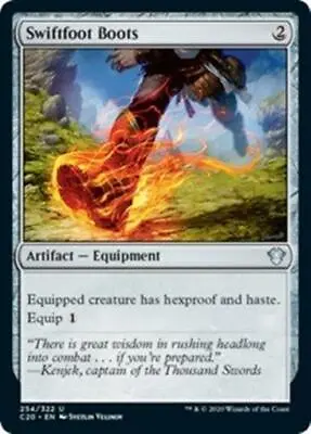 MTG - SWIFTFOOT BOOTS - Commander 2020 (U) • $2.99