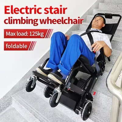 Motorized Climbing Wheelchair Electric Stair Lifting Chair Elevator Disabled • $1196