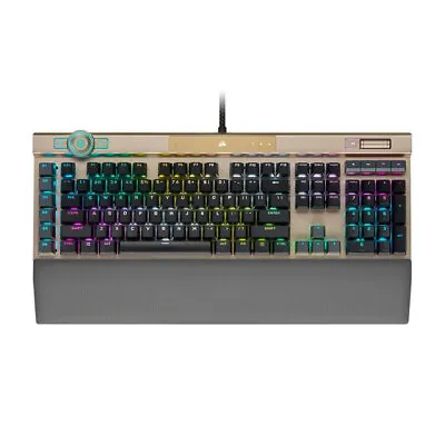 $419 • Buy Corsair K100 RGB Optical Mechanical Gaming Keyboard - Midnight Gold