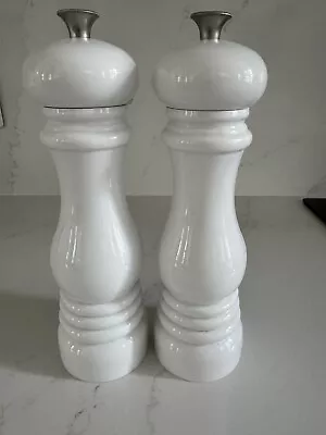 White Le Creuset Salt And Pepper Mill Set From The White Company • £59