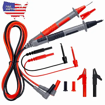 8-in-1 Multimeter Test Leads For NEW Meter Electrical Alligator Clip Probes • $16.89
