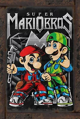 Super Mario Bros (1993) Rustic Vintage Sign Style Movie Poster • $12.50