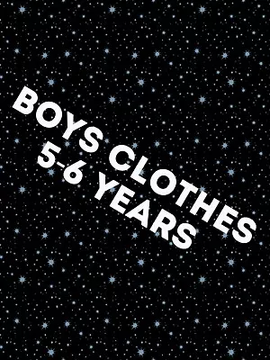 £4.60 • Buy Boys Clothes Build Make Your Own Bundle Job Lot Size 5-6 Years Jeans T-Shirt